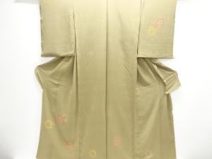 縮緬地　源氏車模様訪問着仮絵羽(八掛付き)